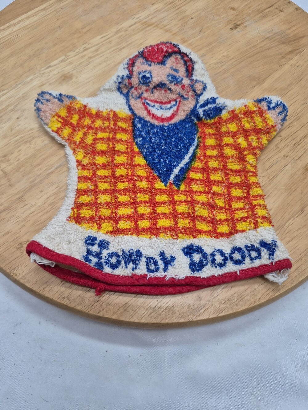 Howdy Doody PUPPET Wash Cloth 1960's(?)